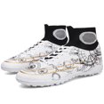 thumbnail image 3 of Zapatos de fútbol al aire libre para hombres, tacos de fútbol de Turf de tobillo de alta calidad, calzado deportivo de entrenamiento de hierba de tendencia ultraligero, zapatillas FG/TF, 3 of 5