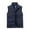 Blue Cargo Vest for Men, variant on HOOMEUMY Mens Cargo Vest Workout Sleeveless Clothes Fashion 2025 Trendy Classic Solid Coat Stand Collar Jacket Pockets Design Casual Yellow XXXXL