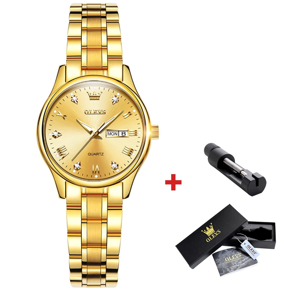 OLEVS New Fashion Women Quartz Watch Waterproof Classic Luxury Brand Lady Watch Stainless Steel