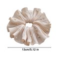 thumbnail image 5 of mdesiwst Hair Tie Imitation Pearls Large Elastic Hair Band Double Layer Soft Fabric Hair Scrunchie Hair Accessories, 5 of 8