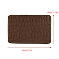 thumbnail image 2 of Memory Foam Bath Mat Cobblestone Bathroom Rugs Super Water Absorbent Machine Washable Bath Rugs(15.7"x23.6",Dark Gray), 2 of 3