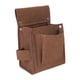 thumbnail image 2 of Bolsa de herramientas de construcción de gran capacidad para herramientas de clavos, bolsa para carpintería Marrón 13x19x8cm, 2 of 9