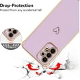 thumbnail image 4 of Samsung Galaxy A23 4G/5G Case,Cute Plating Edge Love Hearts Pattern with Camera Lens Protection Phone Cover for Galaxy A23 6.6",Purple, 4 of 17