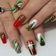 thumbnail image 4 of Uñas postizas navideñas, puntas de uñas terminadas, uñas postizas navideñas, parches de uñas, parche de uñas, 4 of 6