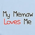 thumbnail image 2 of CafePress - My Memaw Loves Me Infant Bodysuit - Baby Light Bodysuit, Size Newborn - 24 Months, 2 of 4