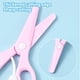 thumbnail image 5 of Tijeras de seguridad para niños | Tijeras de plástico para manualidades para niños y estudiantes | Punta redondeada que evita pellizcarse las manos | Herramienta fácil de cortar papel para l, 5 of 6