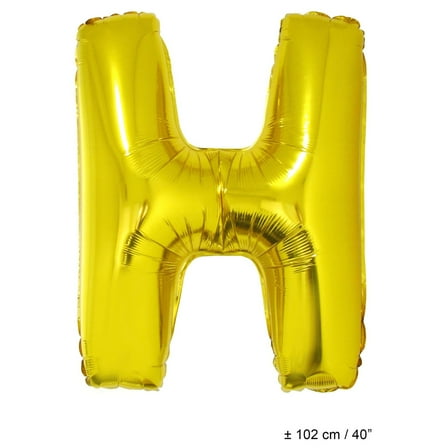 Balloon-Foil-Letter H-40"-Gld