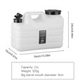 thumbnail image 2 of CUITING Pichet d'Eau 3 Gallons Conteneur d'Eau de Camping Sans BPA Stockage d'Eau avec Robinet Sans Fuite Réservoir d'Eau Portable d'Urgence pour Randonnée en Plein Air Camping Pique-Nique Fournitures, 2 of 10