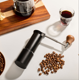 thumbnail image 3 of Molinillo de café manual, molinillo de café cónico de acero inoxidable, molinillo de café manual con mango plegable y ajuste ajustable, para espresso a prensa francesa - negro ShuxiuWang 9024715979315, 3 of 4