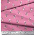thumbnail image 2 of Soimoi Poly Georgette Fabric Footprint,Cheese & Rat Kids Printed Fabric 1 Yard 52 Inch Wide, 2 of 3