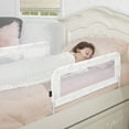thumbnail image 6 of Dream On Me Mesh Security Bed Rails, Double Pack, Rainbow Gray Print, 6 of 6