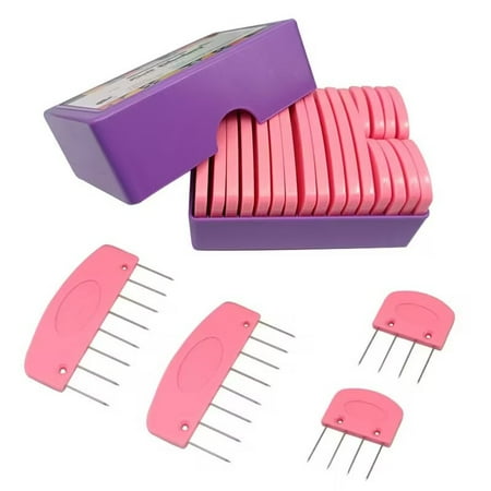20 Pcs Knit Blocker Combs, Color Knit Blockers Combs for Blocking, Rainbow Knitting Blockers Pins for Blocking Mats Knitting Pins Kit Knitting Tools, Multi Colors