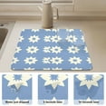 thumbnail image 6 of Minimalist Floral Pattern Diatomaceous Earth Water Absorbent Mat, Anti-Slip Rubber Backing, 19.7" x 15.7", 6 of 11