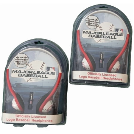 Mlb Boston Red Sox Graphic Chip Stereo Headphones Set Of 2