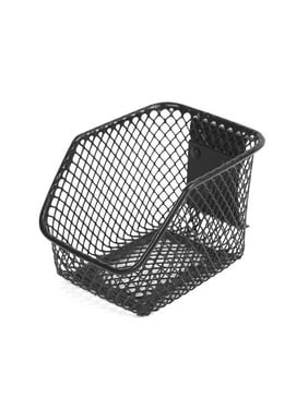 Hyper Tough 4-Inch Metal Mesh Basket for Snap Rail System, Storage Hook, Black
