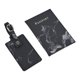 thumbnail image 1 of Funda y etiqueta para equipaje, tarjetero, billetera de piel sintética para hombre. Negro, 1 of 9