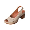thumbnail image 1 of Sandalias de las Mujeres con Correa Trasera de Moda Ropa Exterior Casual Más Tamaño Hueco Dedo Del Pie Redondo Tacones Abiertos, 1 of 9