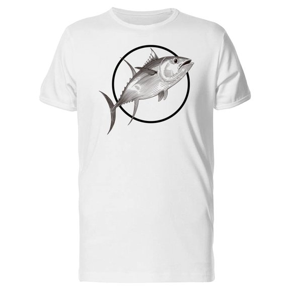 Realistic Sketch Of Tuna Tee Men's -Image by Shutterstock