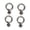 4 Piece, variant on funtasica 2 Pieces Eye Bolt T Bolt Eye Nut Tie Down Rings for Anchoring Roof Racks