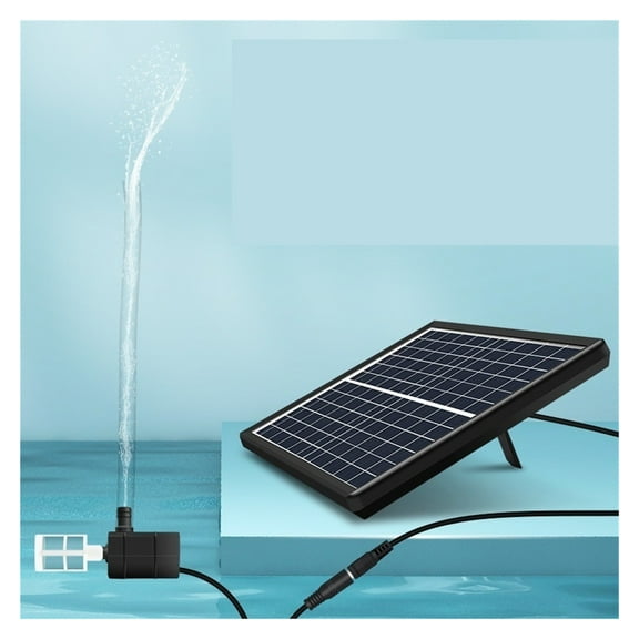 Aquarium Solar Water Pump 12V Hydroponics Filter Aeration Fish Tank Rockery Water Pumping Submersible Pump Pond Fountain Outdoor ,Water Circulation