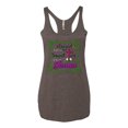 thumbnail image 2 of Wild Bobby, Raised On Sweet Tea & Jesus, Inspirational Christian, Women Tri-Blend Racerback Tank Top, Brown, Small, 2 of 5