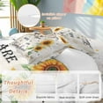 thumbnail image 2 of Sunflower Duvet Cover Set Twin Size, Sunshine Farmhouse 4 Piece Soft Microfiber Bedding Set with 1 Duvet Cover, 1 Flat Sheet, 2 Pillowcases, 2 of 9