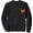 Black-03, variant on Valentines Red Heart Mens Sweatshirt Long Sleeve
