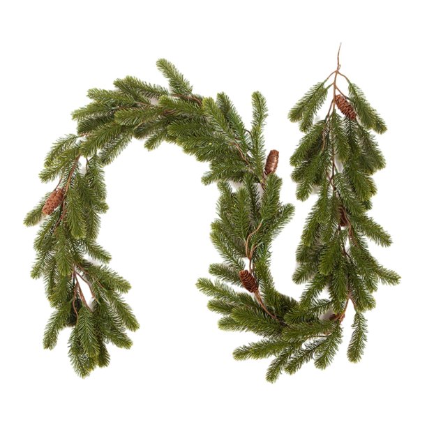 Guirnalda navideña Guirnaldas navideñas Decoración navideña 190cm Planta artificial para Verde con cono