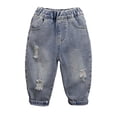 thumbnail image 1 of Boys Spring Dinosaur Jeans 2025 Spring New Children'S Handsome All-Match Pants Baby Soft All-Match Pants, 1 of 5
