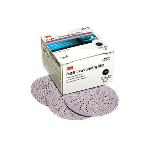 3M 3" 150 GRIT Purple Clean Hookit Sanding Sandpaper Disc 50 in a box