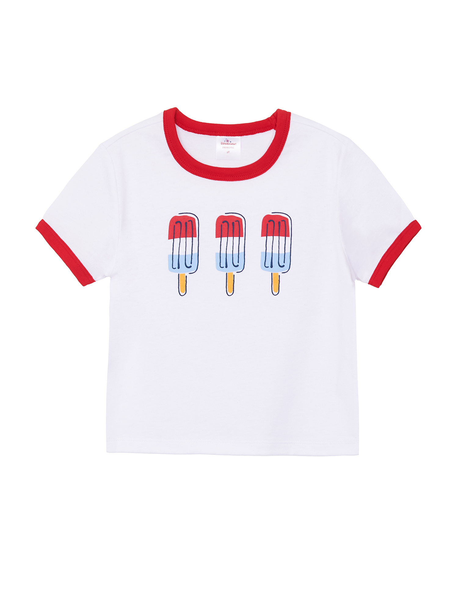 Way to Celebrate Toddler Patriotic Americana Americana Short Sleeve Tee, Sizes 12M-5T