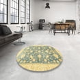 thumbnail image 3 of Ahgly Company Indoor Rectangle Abstract Mustard Yellow Oriental Area Rugs, 2' x 4', 3 of 6