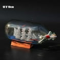 thumbnail image 3 of Ship in a Bottle Glass Bottles Wishing Bottle Inside Miniature Sailing Boat Model Sailing Vessel Sailboat Vintage Ship Art Crafts Gifts Drift Bottle Decoration Tabletop Decor Home Decor, 3 of 8