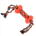 thumbnail image 3 of Cuerda Juguete para Mascotas Resistente Mordeduras Juguete Interactivo Anudado para Morder Perros para Masticar Suministros para Mascotas Accesorios para Mascotas Color Aleatorio, 3 of 8