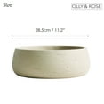 thumbnail image 3 of Olly & Rose Large Ceramic Planter Bowl for Plants Flowers Succulents Cactus Shallow Plant Pot Cream Garden Decor, 3 of 6