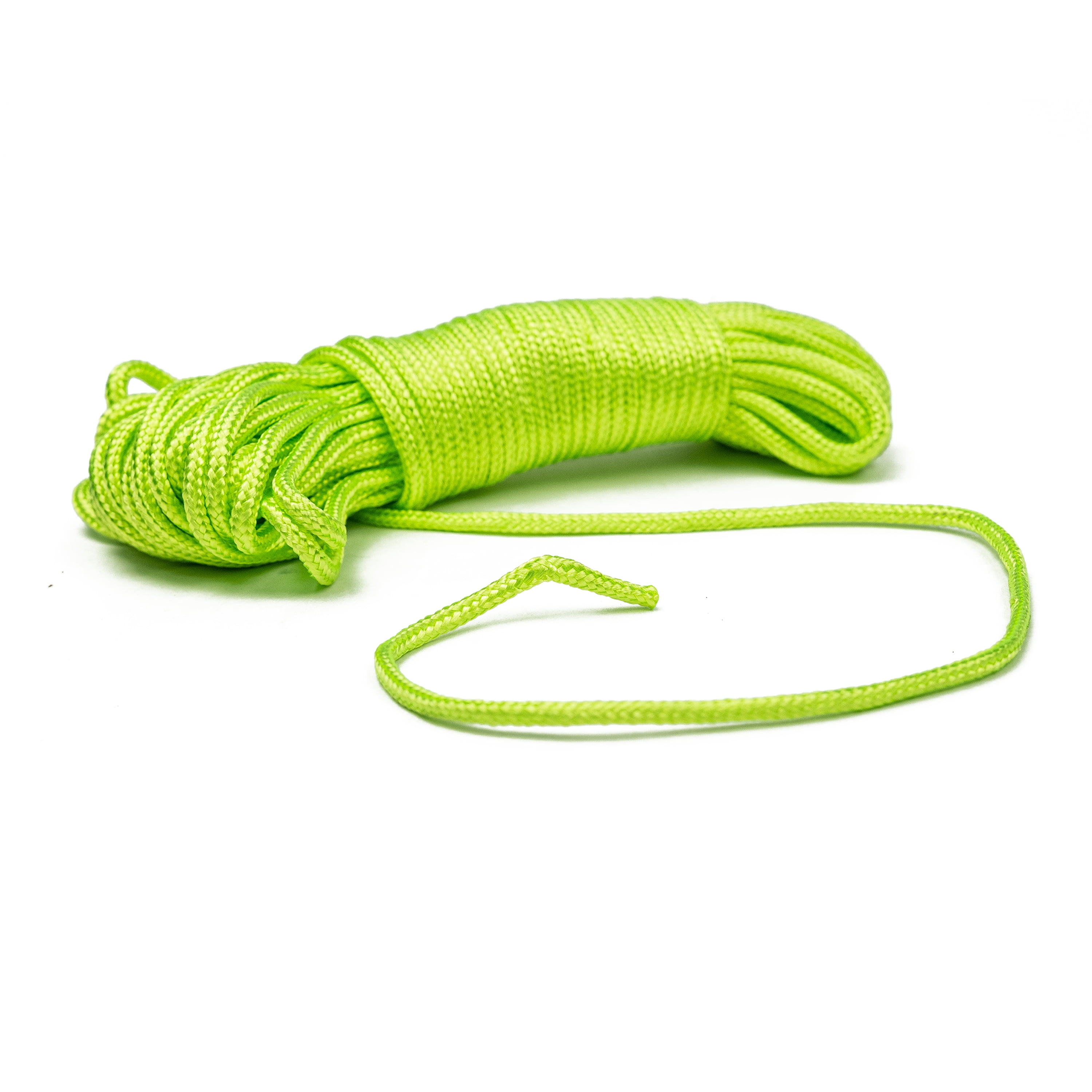(4 pack) Promar 48ft Monofilament Nylon Crab Rigging Line, Chartreuse