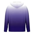 thumbnail image 4 of ZCFZJW Mens UPF 50+ Sun Protection T-Shirts Lightweight Hoodie Gradient Color Long Sleeve SPF UV Shirt for Fishing Outdoor Hiking Running Purple XXL, 4 of 4