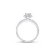 thumbnail image 4 of 14kt White Gold Round Diamond Halo Bridal Wedding Engagement Ring 1 Cttw, 4 of 4
