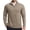 Khaki, variant on Men's Quarter Zip Up Lightweight Pullover Mock Neck Sweatshirts Long Sleeve Golf shirts Performance Athletic Casual