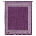thumbnail image 2 of Dark Purple Retro Greek Key Sheer Curtains 45" Long, Geometric Greece Ancient Farmhouse Light Filering Curtains, Breathable Simi Curtain Privacy Drapes for Kitchen Bathroom Small Window Treatment, 2 of 9