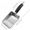thumbnail image 4 of Cat Litter Scoop,Metal Cat Litter Scoop,Sturdy Mesh Scooper,Deep Shovel,Long Handle,Poop Sifting,Durable,Heavy Duty,for Litter Box,Black, 4 of 7