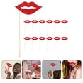 thumbnail image 6 of HOMOBABE Lips Photo Booth Props Red Paper 20Pcs, 6 of 6