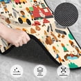 thumbnail image 3 of Lsque Tapis de Sol Imprimé Paysage de Travaux Routiers 4 Pcs, Doublures en Caoutchouc Résistantes, Design Antidérapant, Protection Automobile Toutes Saisons, Véhicules, Voitures, Camions et SUVs, 3 of 7