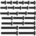 thumbnail image 2 of 100pcs Round Head Screws Fasteners Machine Screws Flat Round Head Screws Pan Head Stainless Screws Round Head Screw Assembly Screws Multi-function Screws Stainless Steel Screws, 2 of 9
