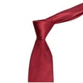 thumbnail image 2 of Xfvqtps Tie for Men Solid Color Classic Neckties 3.15" for Formal Dress Business Wedding Party Red, 2 of 4