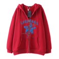 thumbnail image 1 of Dark hip-hop gótico Harajuku Y2k estrella impresa cremallera Sudadera con capucha hombres y mujeres Harajuku chaqueta sudadera, 1 of 4