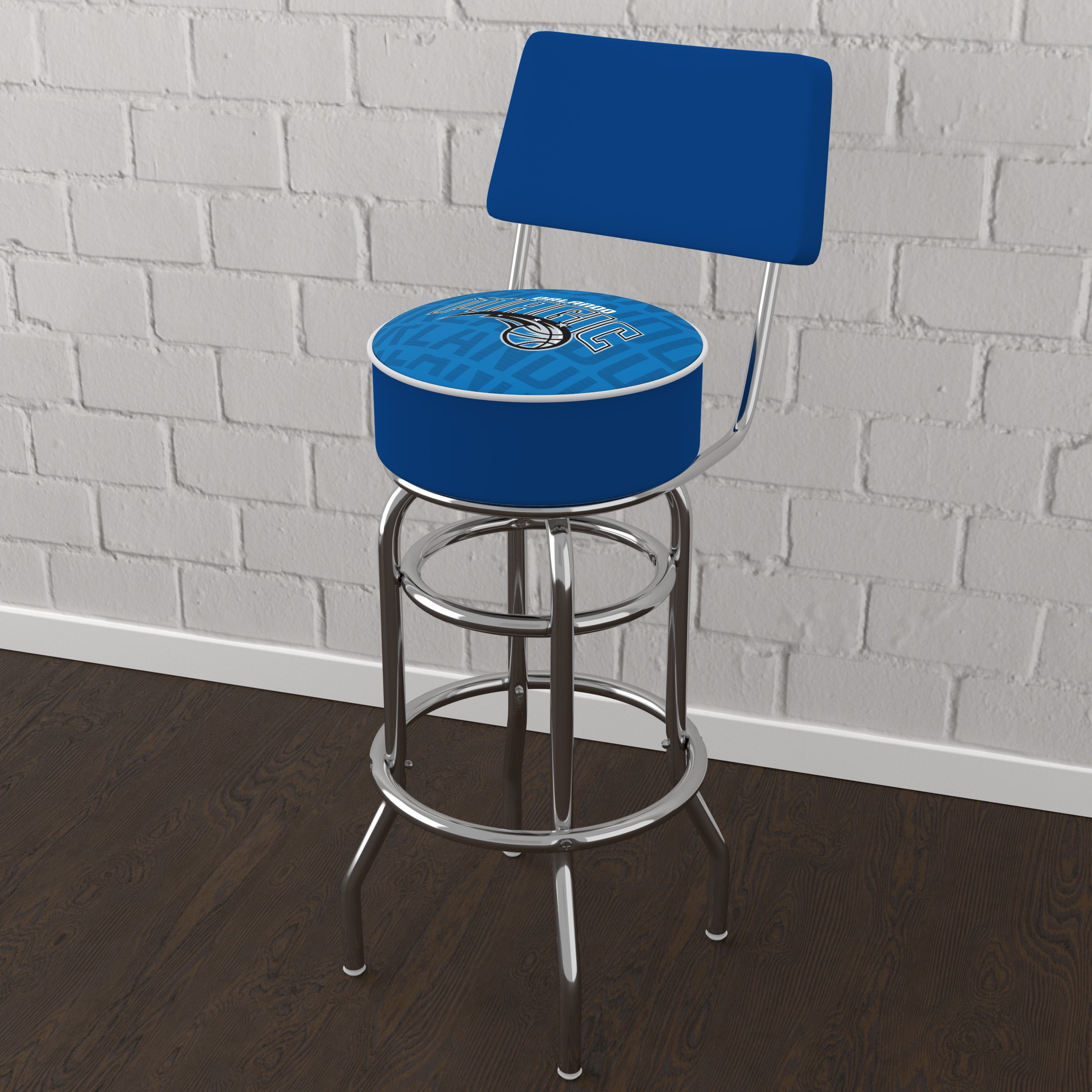 Trademark Gameroom Orlando Magic City Bar Stool with Back Rest