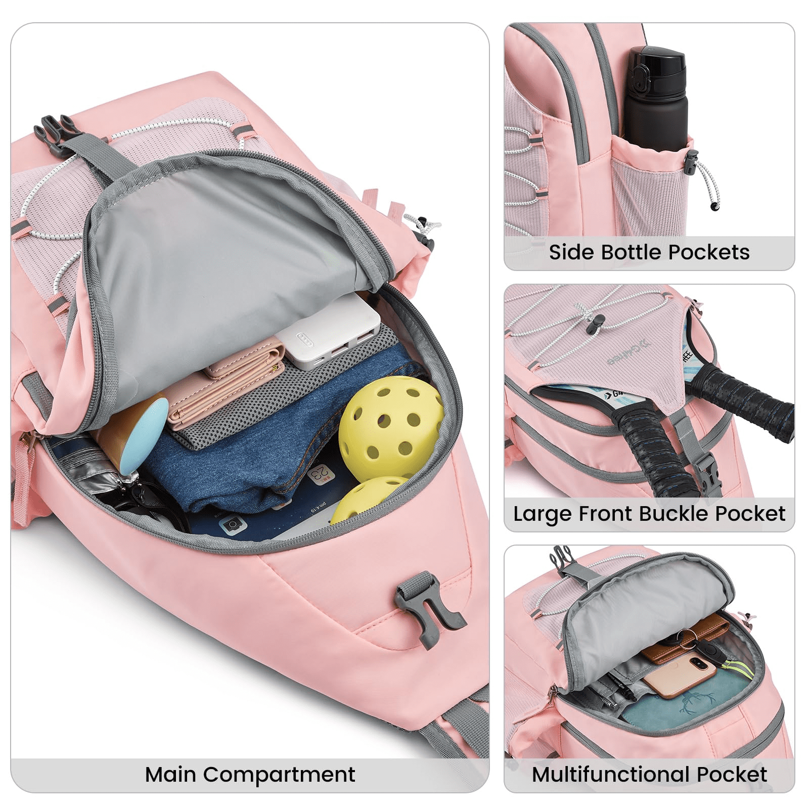 G4Free Pickleball Sling Bag for Women - Lightweight Crossbody Sports Bag