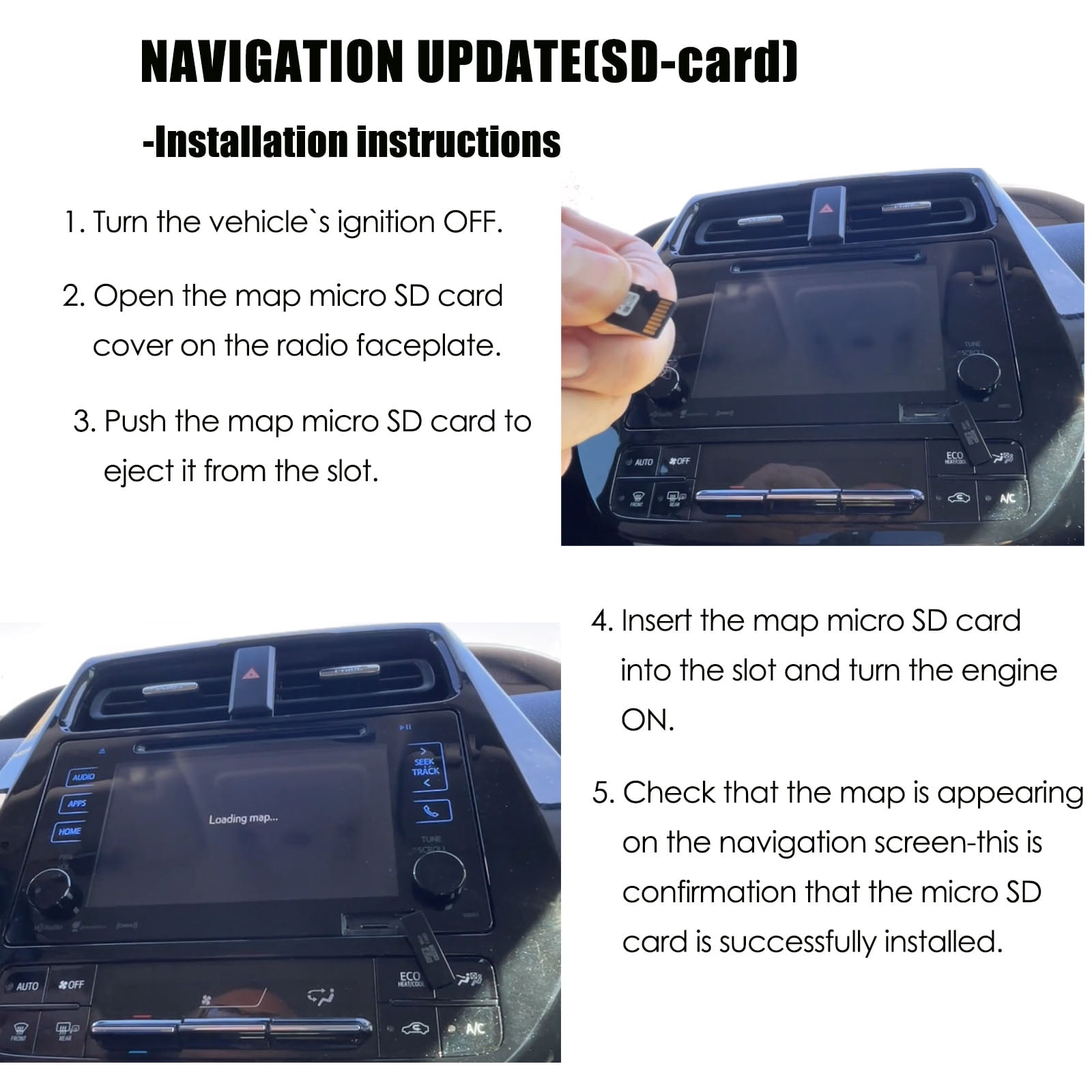 2025 Latest Version 86271 0E077 Navigation Update SD Card Compatible with Toyota, Updates GPS Maps for USA and Canada