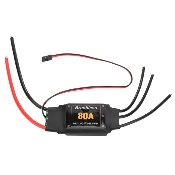 Avión RC NikouMX ESC 80A sin escobillas Helicóptero RC electrónico ESC A Eficiencia maximizada